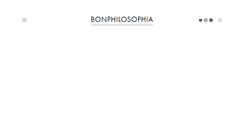 Desktop Screenshot of bonphilosophia.com