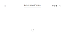 Tablet Screenshot of bonphilosophia.com